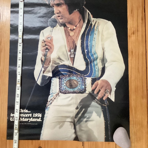 VINTAGE DOUBLE SIDED ELVIS POSTER  IN CONCERT 1974 SPECIAL ANNIVERSARY ISSUE - Picture 12 of 12